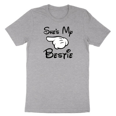 She's My Bestie Cute Best Friends BFF Matching Mickey Tee T-Shirt Custom Shirt