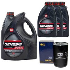 Motoröl Set Lukoil Genesis VN 5W-30 8 Liter + Ölfilter für Audi A6 Avant RS6 4B5
