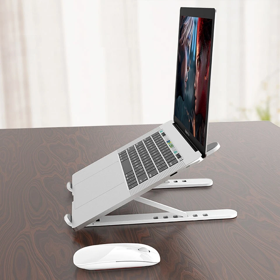 Portable 360° Adjustable Laptop Notebook Table Stand Tray Foldable Computer Desk - Image 4 of 4