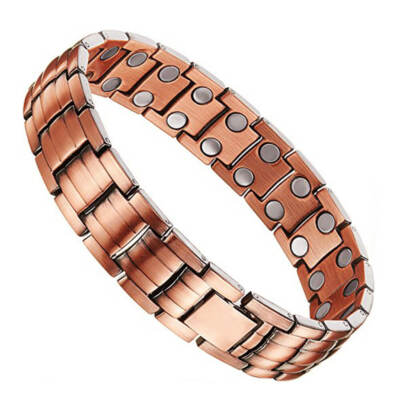 Pure Copper Magnetic Bracelet Arthritis Pain Relief 46 Max Magnets Energy Stress