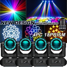 150W 18Prism LED Moving Head Light RGBW Gobo Beam Stage Light Party DMX Lighting