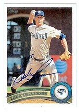 Luke Gregerson autographed baseball card (San Diego Padres) 2011 Topps #561