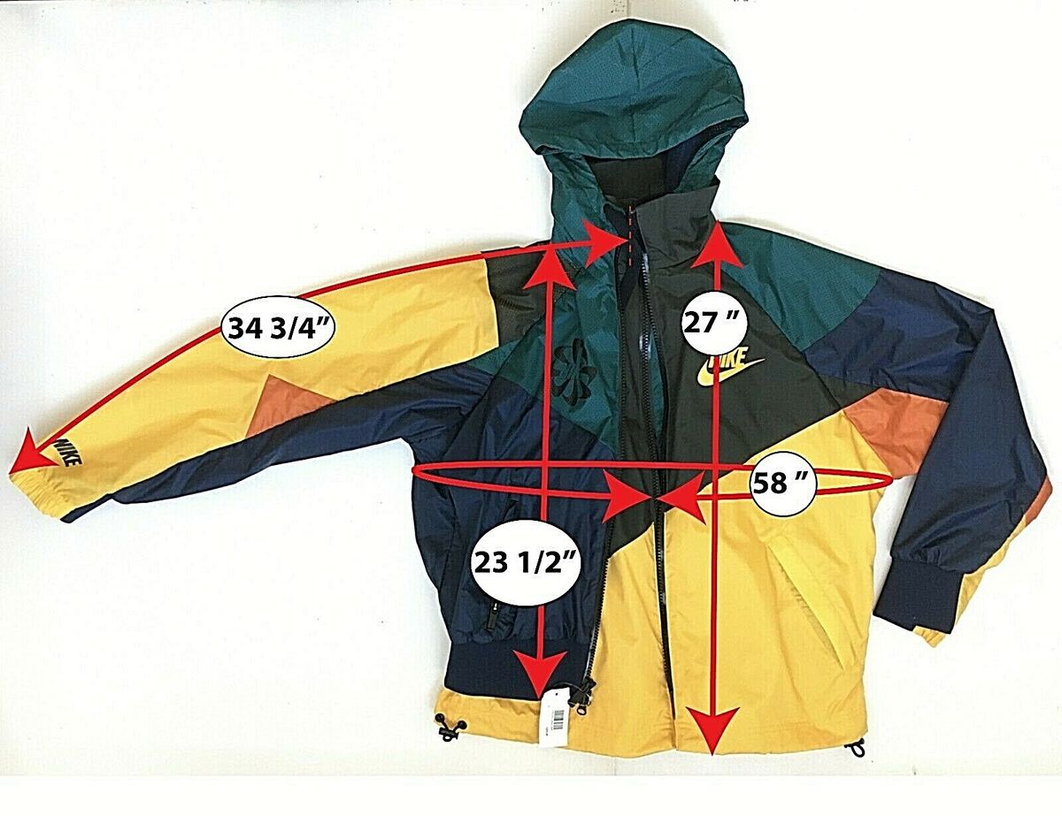 Nike X Sacai Hooded Anorak Zip Jacket Fall 2019 Men's Small Nike X Sacai Hooded Anorak Zip Jacket Fall 2019 Men's Small