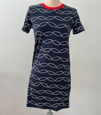 NEW TORY BURCH T-shirt dress short Sleeve Sizes XS M Blue