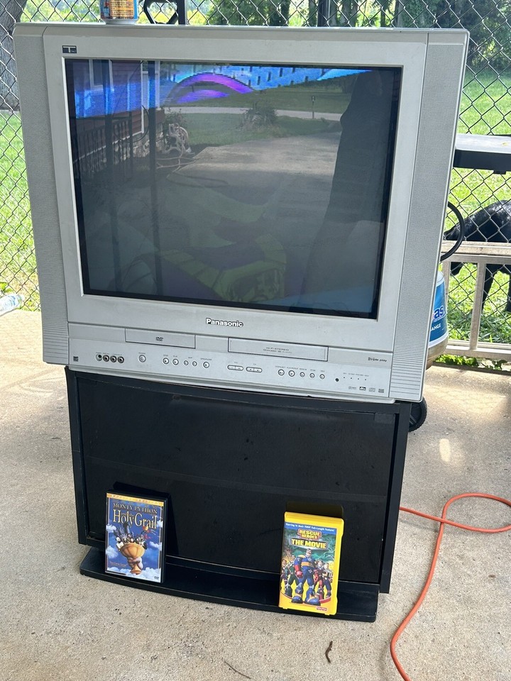 Panasonic Triple Play DVD VCR CRT Tv labDG2704 eBay