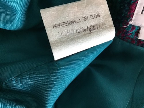 Koret Women's Jacket Blazer Plaid Boucle Green Multi Size 14 - Picture 12 of 12