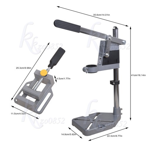 Adjustable Drill Bench Press Stand Workbench Pillar Pedestal Clamp for Drilling - Picture 8 of 17
