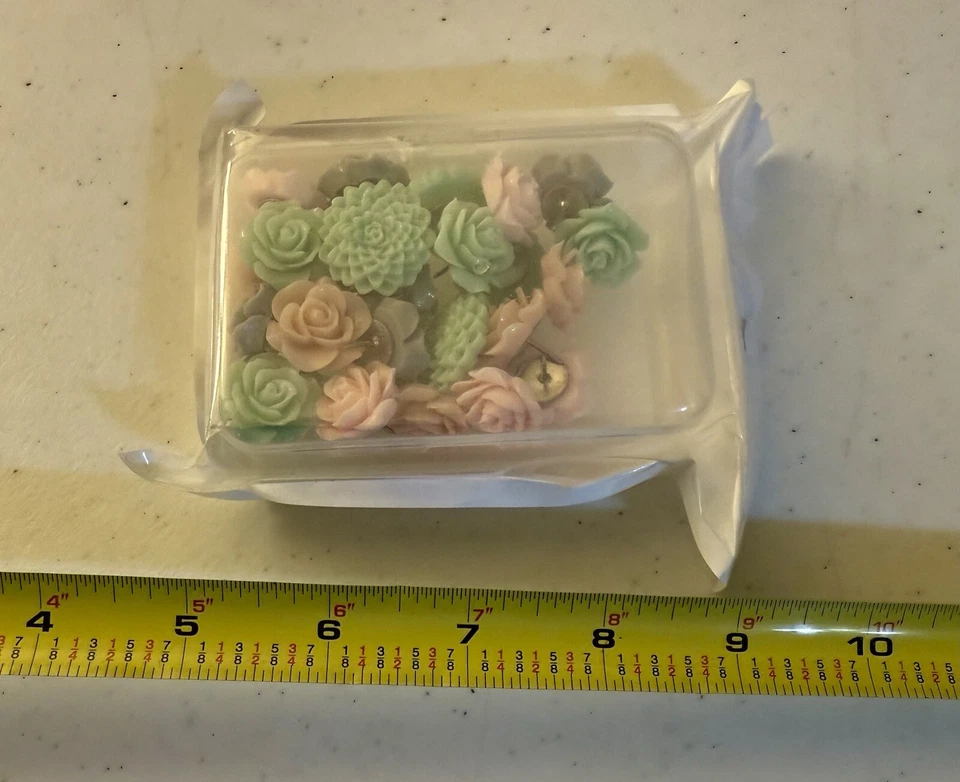 Push Pins for Cork Board 24 Pieces Decorative Push Pins with Case Home Organizer - Image 2 of 2