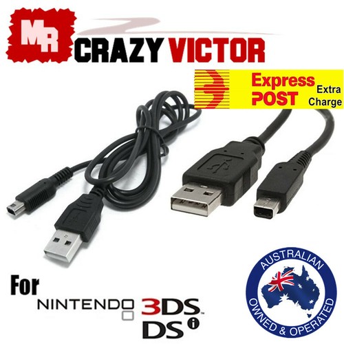 USB Charger Charging Cable for Nintendo DSi NDSi DSI XL 3DS 3DS LL 2DS