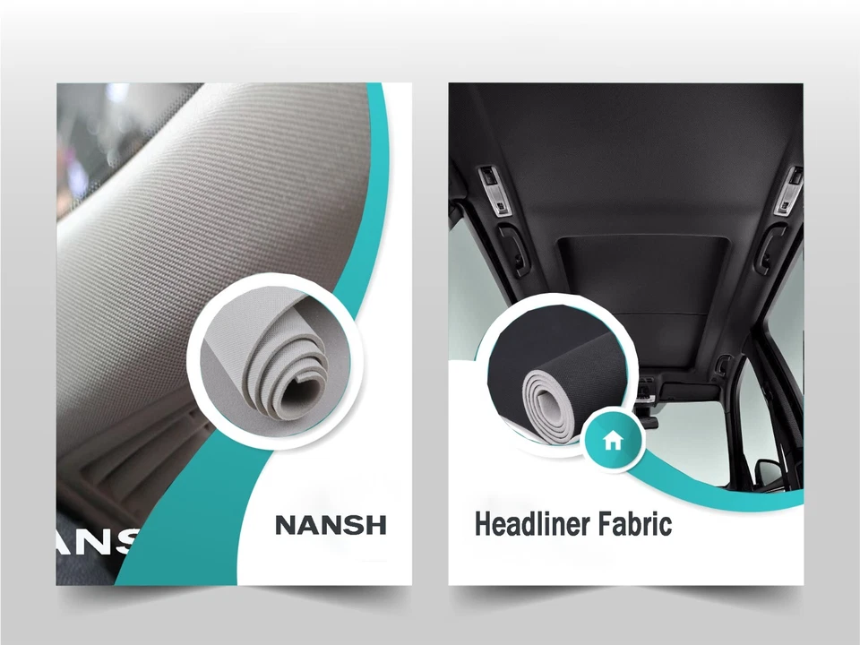 Light Grey Headliner with Foam Backing for Car Ceiling Fabric Repair 100 Inch - Image 4 of 4