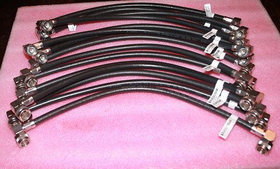 LOT of 15 RG214 FLEXIBLE COAXIAL JUMPER CABLE w/ N MALE CONNECTORS, 16'' LONG NEW