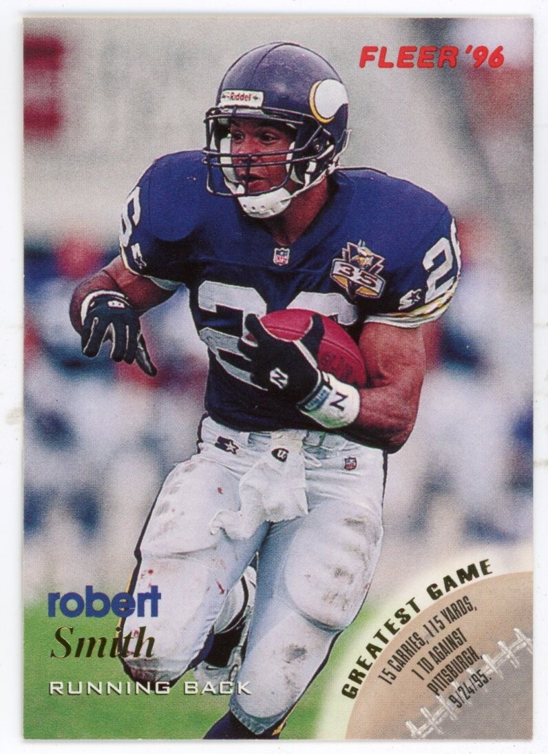 1996 Fleer Robert Smith #80 FOOTBALL