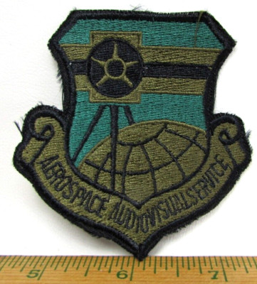 Vintage Aerospace Audio Visual Service Patch United States US Air Force USAF B