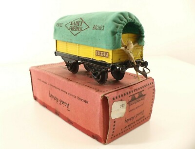 Wagon Hornby Série MARECHAL Frère – Échelle O – Bâché – En Boîte D'origine – Occasion