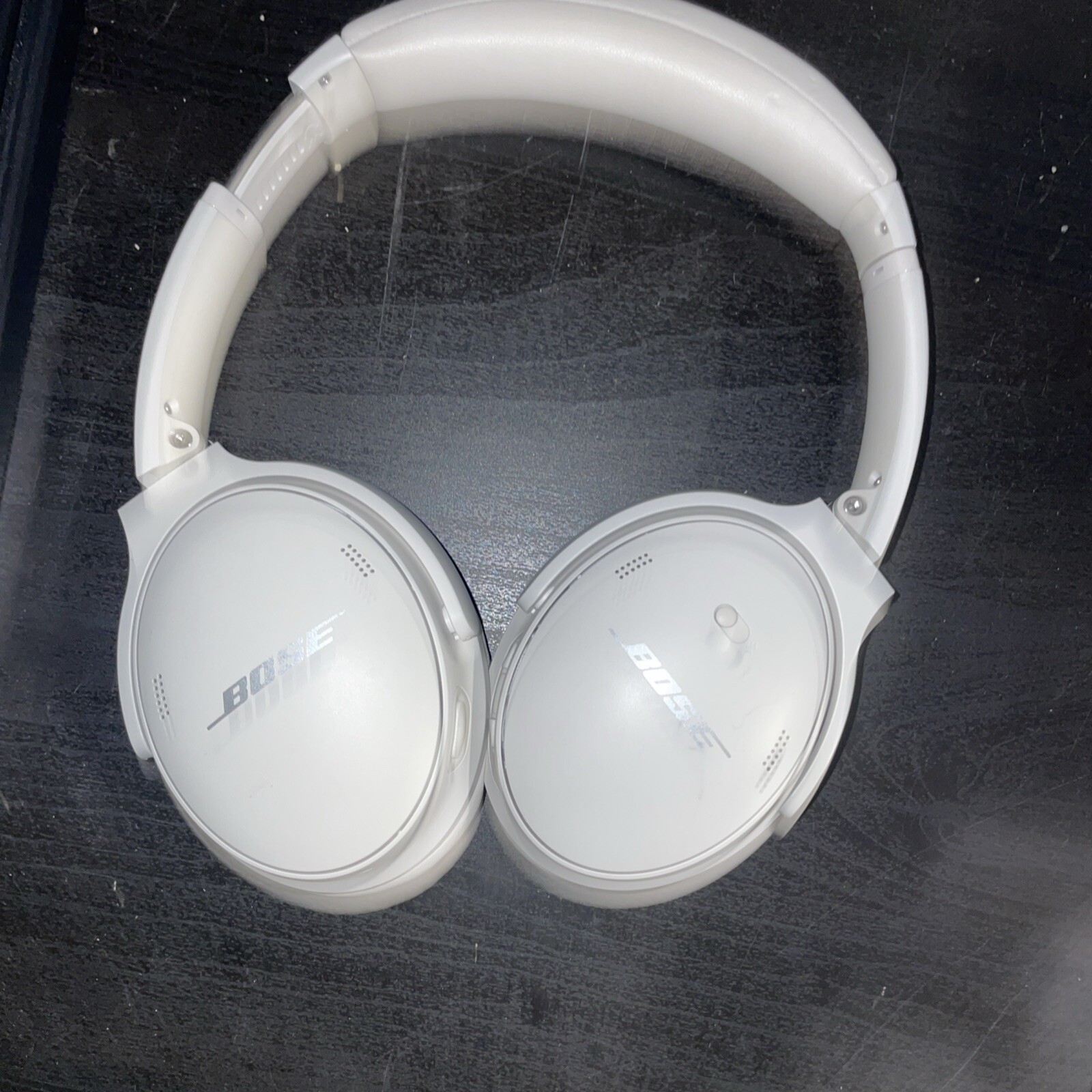 Bose QuietComfort Wireless Over-Ear Headphones - White Smoke QC 45 Headphones On-image