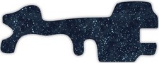 Sparkly Star Sky Space Blue Vinyl Wrap For Doc Band Helmet Baby Cranial Helmet