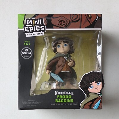 new Weta Workshop Mini Epics Lord Of The Rings Frodo Baggins Exclusive 4'' Figure