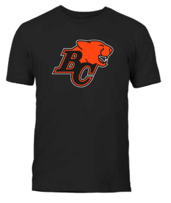 Men's British Columbia BC Lions Black Basic Primary Logo CFL Football T Shirt | eBay
