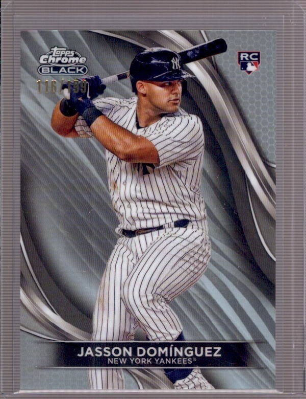 JASSON DOMINGUEZ 2024 Topps Chrome Black #19 Refractor Rookie RC #116/199