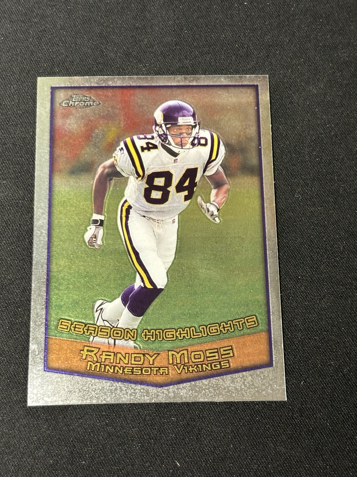 1999 Topps Chrome Football Randy Moss Vikings #126