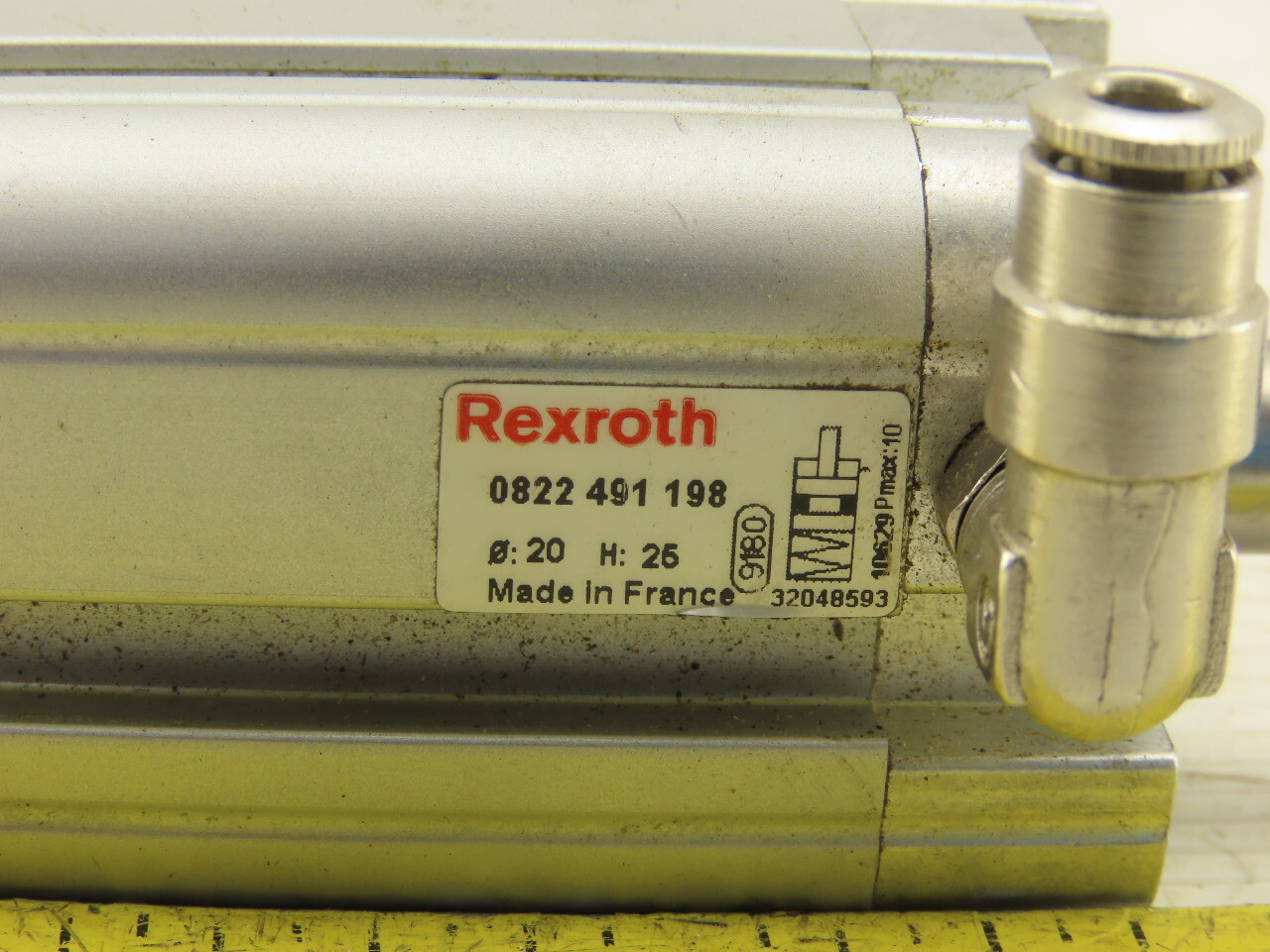 Rexroth 0822491198 20 Bore 25mm Stroke Single Acting Spring Retract Air