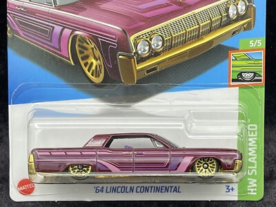 セール60's U.S.A. Lincoln Beauty Ware 5点セット Hot Wheels 2024 HW Slammed 5/5 Pink '64 Lincoln Continental | eBay