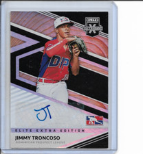 2020 Panini Elite Extra Edition Jimmy Troncoso Signatures Autograph #117 NM
