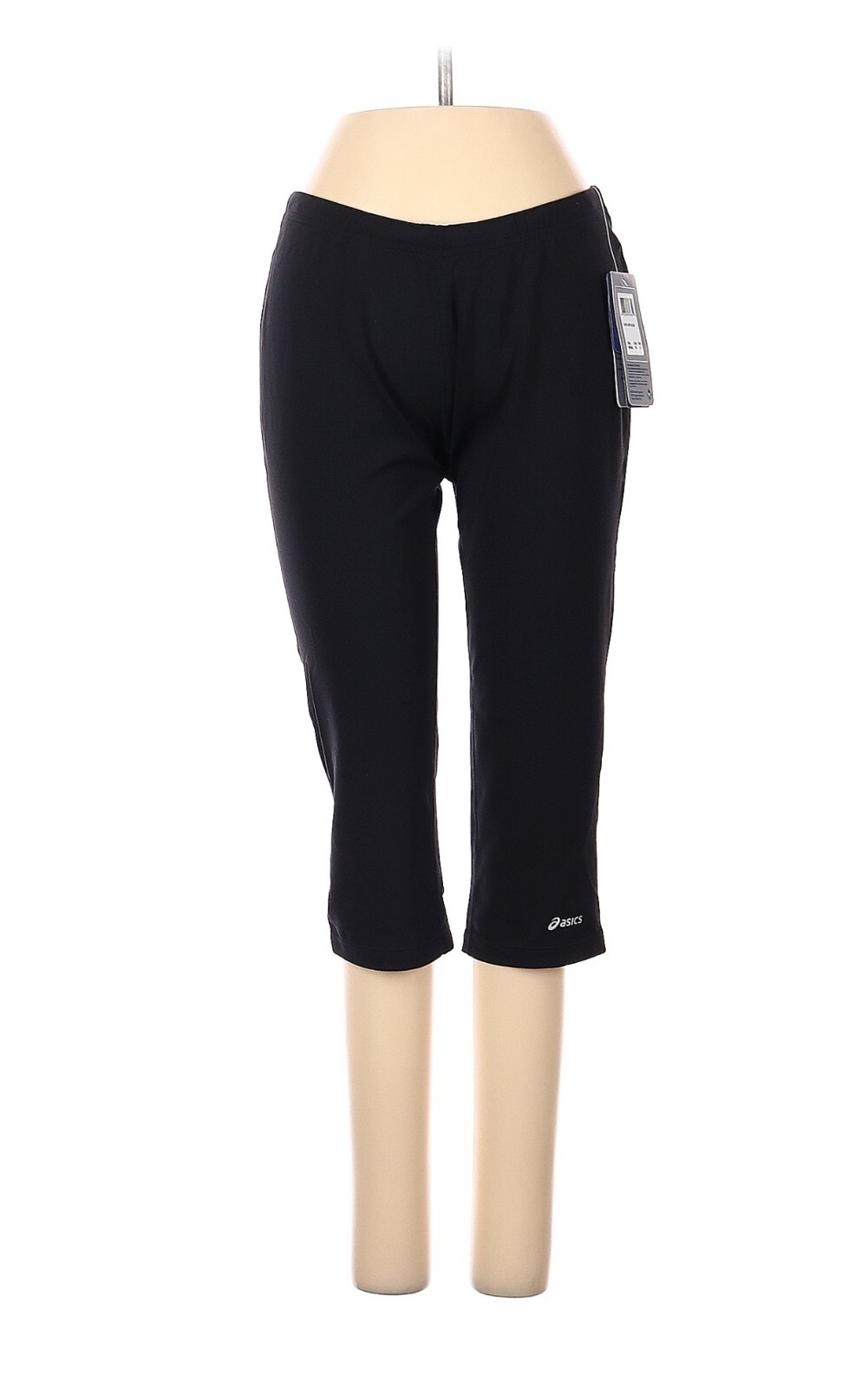 ASICS Hydrology Fitted Capri Leggings Women Small Black Drawstring thumbnail 10