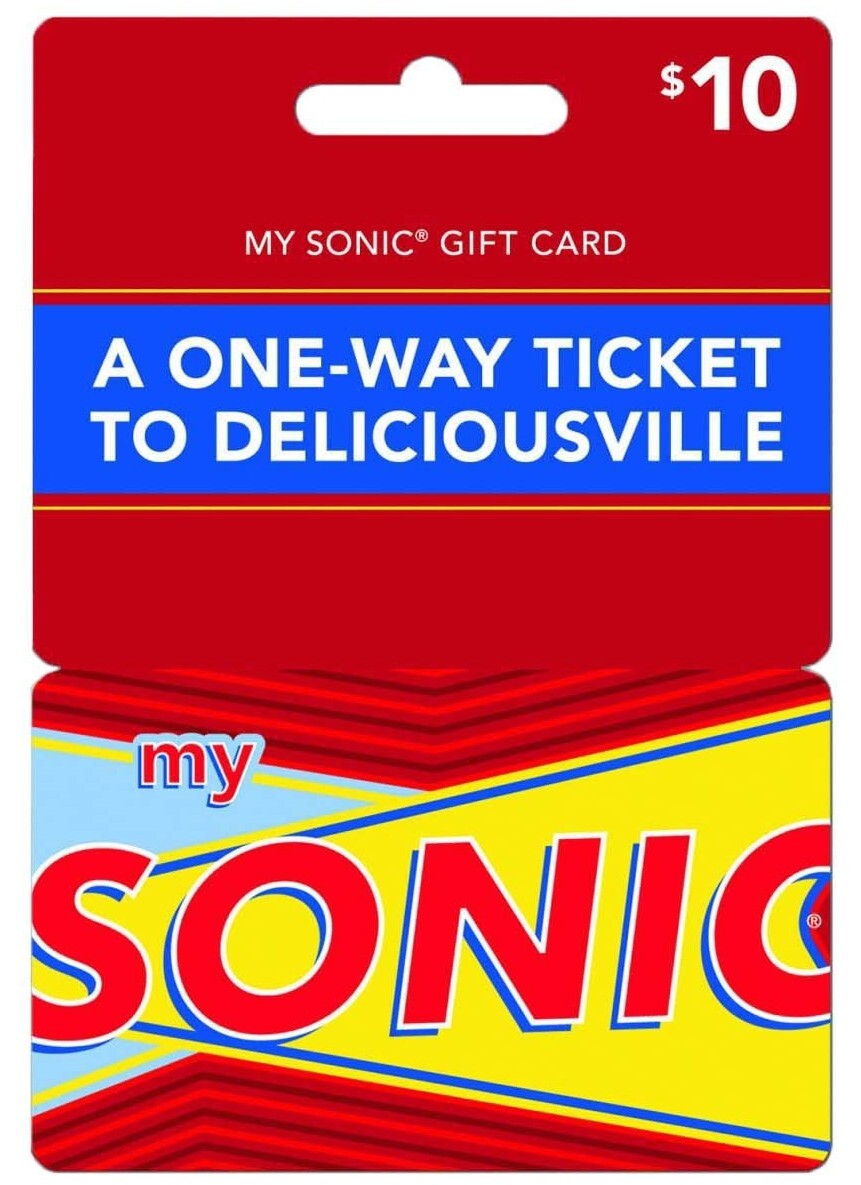 Sonic * Brand New Collectible Gift Card w/Backer No Value Sonic * Brand New Collectible Gift Card w/Backer No Value