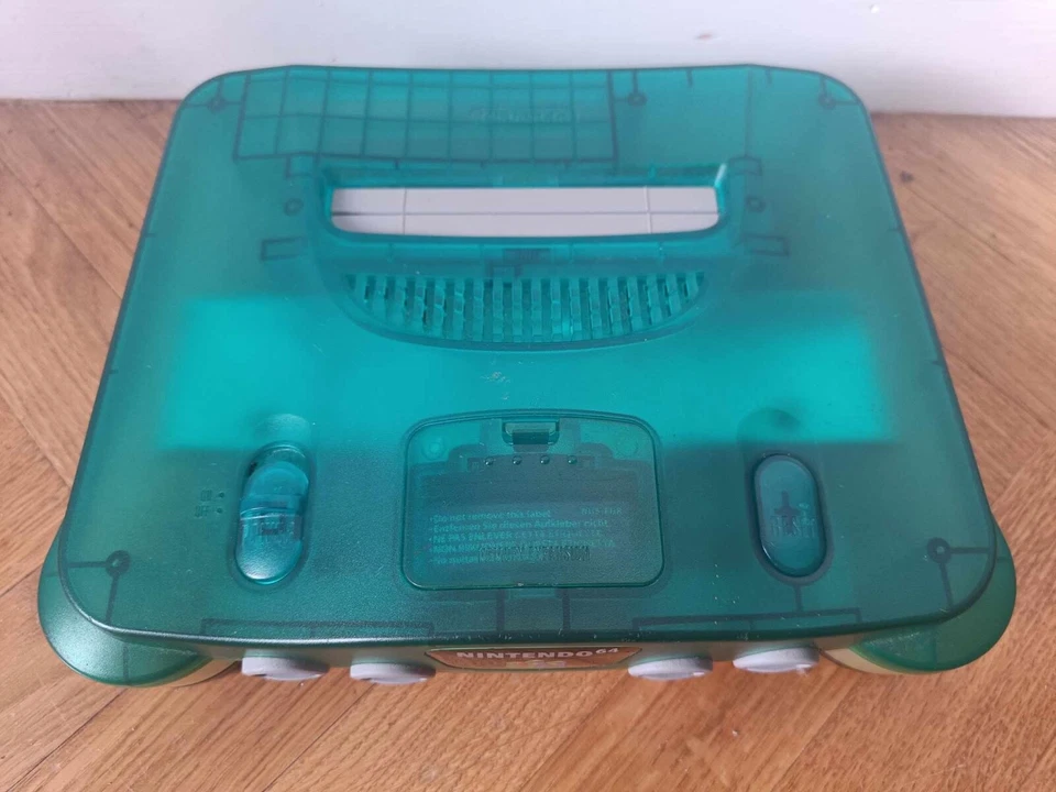 Console Nintendo 64 Clear Blue / Bleu Translucide Complète avec manette NUS-001 - Photo 4/4