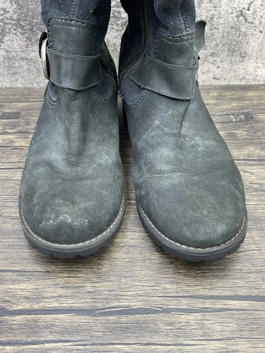 Timberland Womens Tall Boots Sz 9 Bethel Black Leather Buckle Knee High Riding - 第 6/7 張圖片