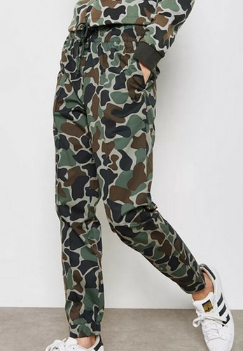 Da Donna Adidas Originals Camo Trackpants Bottoms Verde Marrone Nuovo UK 10  12 14 | eBay