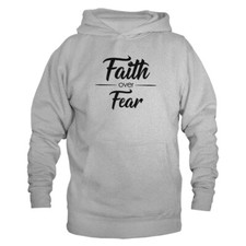 Faith over fear Christian Religious God Bible Church Jesus Pullover Hoodie