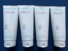 4 x Proactiv Acne Body Wash, 9 oz, Salicylic Acid Acne Medication, New, Exp 1/26