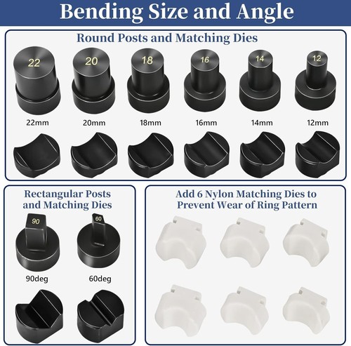 Kompakter Ringbieger mit verstellbaren Matrizen - Unübertroffene Haltbarkeit & Präzision - Bild 4 von 9