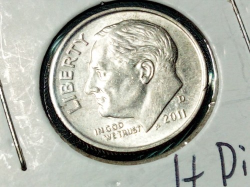 Mint Error Coin Roosevelt Dime 2011 D ROOSEVELT DIME REEDED RIM - Picture 5 of 18