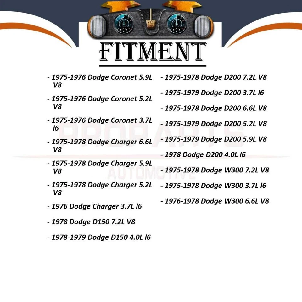 1 个动力转向泵 适用于 1975 1976 1977 1978 道奇摩纳哥 5.2L — 第 4/4 张图片