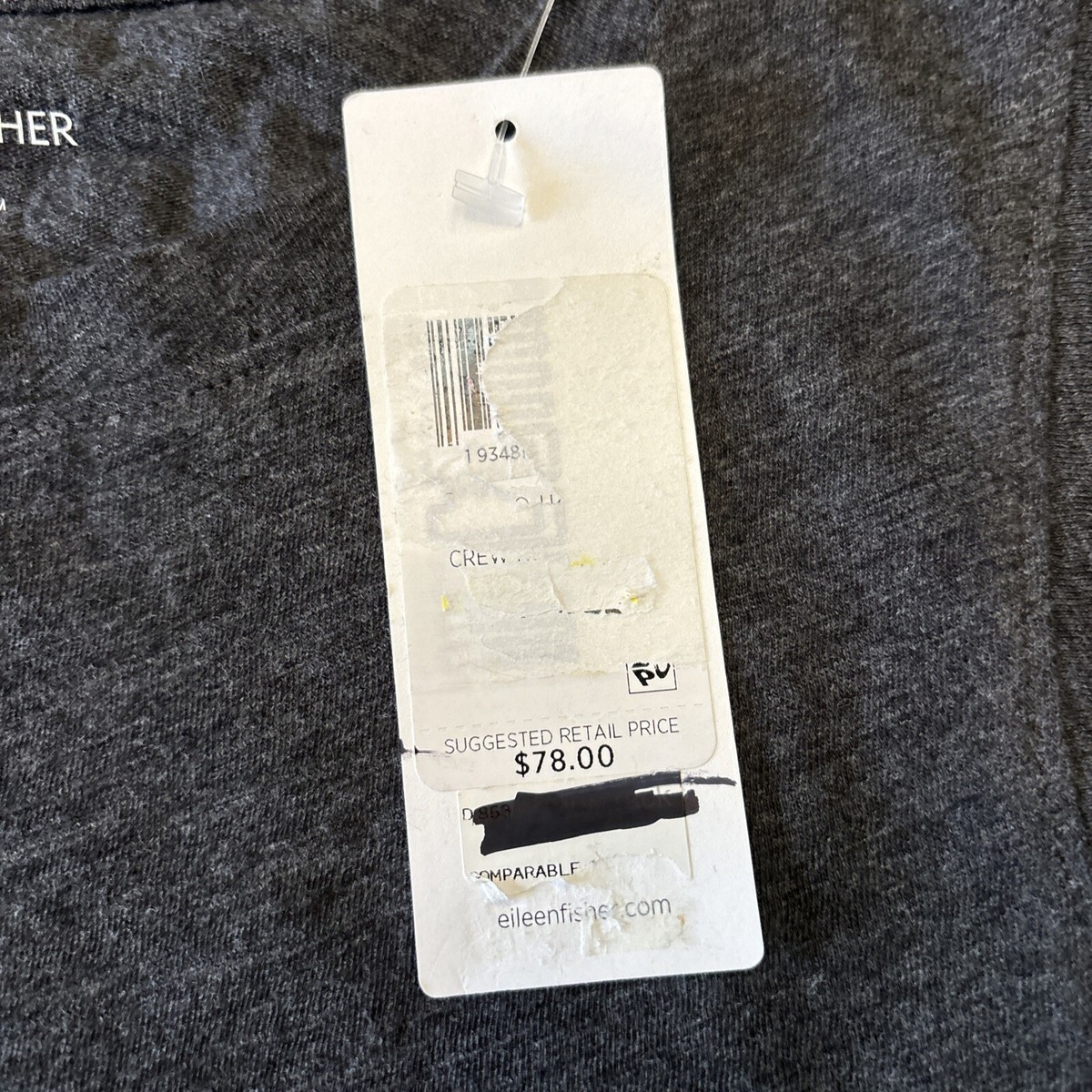 NWT Eileen Fisher Long Shell Tank Top Women's Size XXS Crew Neck