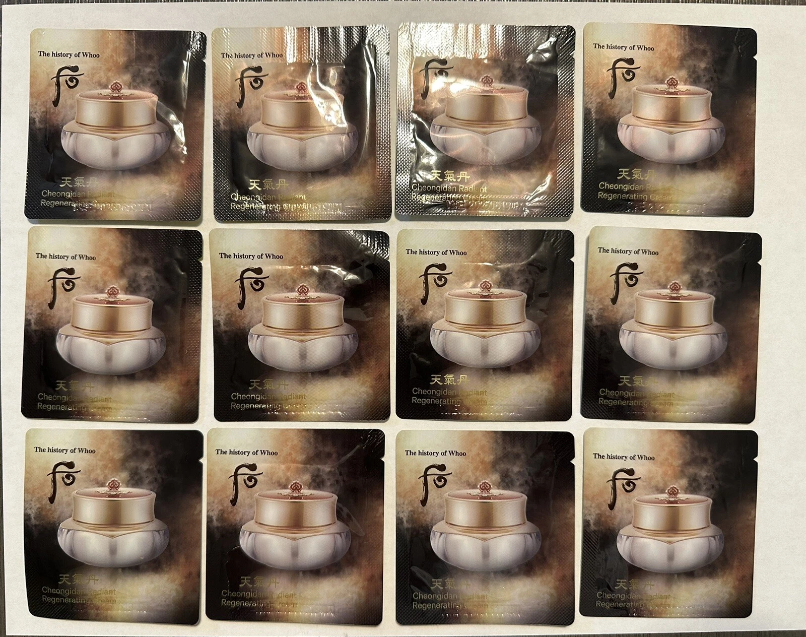 The History Of Whoo Cheongidan Radiant Regenerating Cream 1ml x 120pcs.