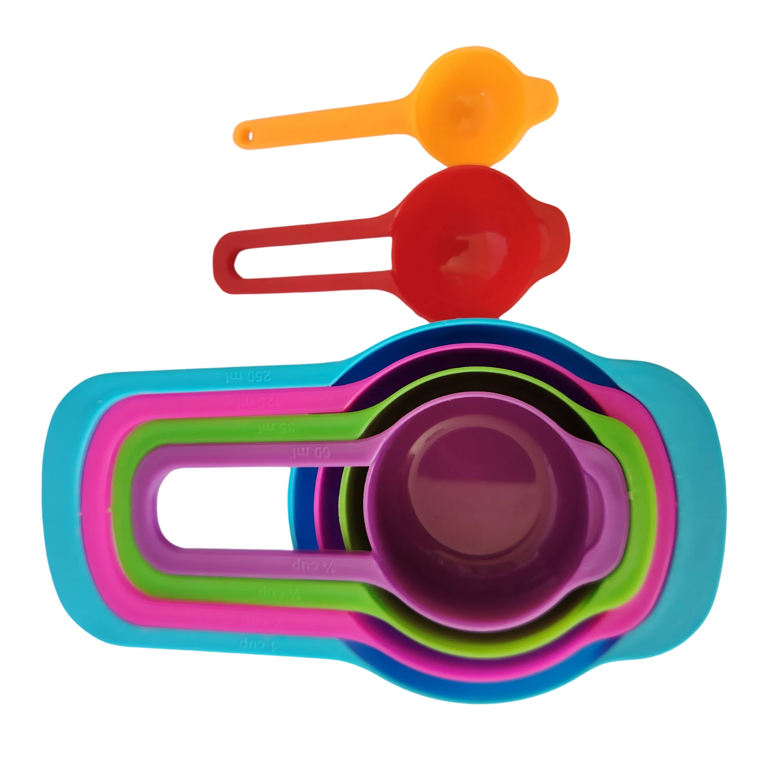 6 Pieces Easy Use Colorful Plastic Measuring Cups/Spoons Set Cooking Tool
Opens in a new window or t