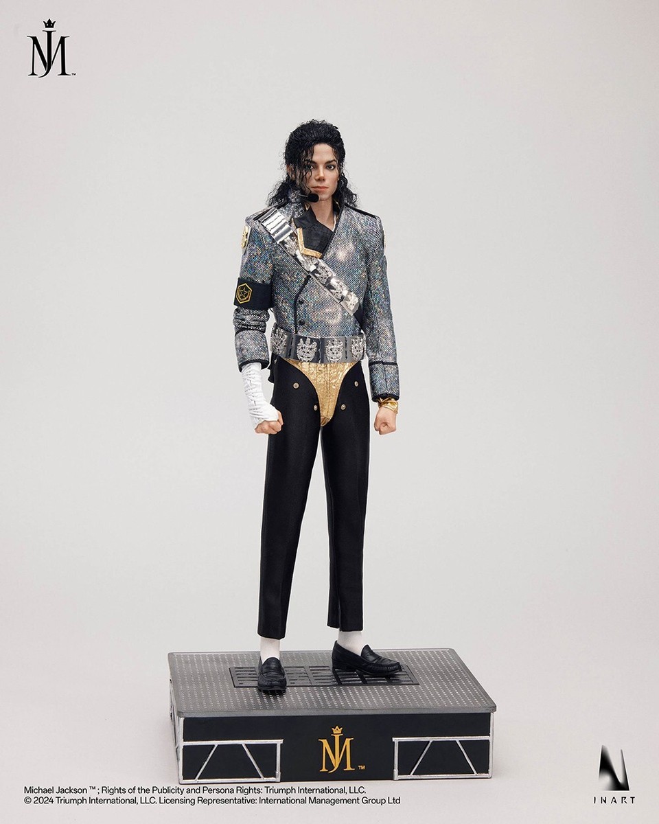 INART 1/6 Michael 素体植毛 目が動けるヘッドセット A012 INART A012 1/6 Michael Jackson Action Figure Rooted Hair Version