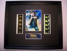 BACK TO THE FUTURE Framed Movie Film Cell X 10 - compliments dvd book poster