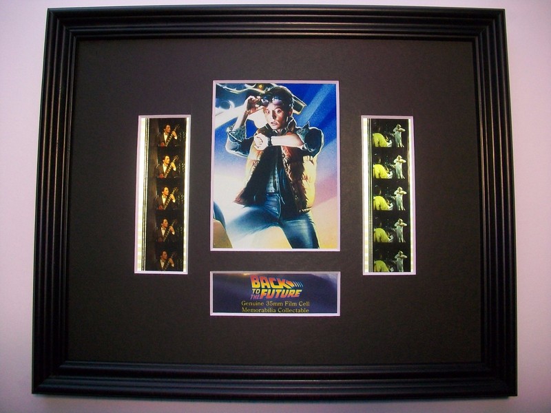 BACK TO THE FUTURE Framed Movie Film Cell X 10 - compliments dvd book poster