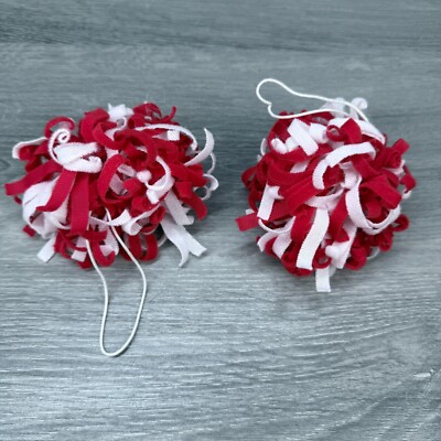 Bear Factory Plush Teddy Doll Clothes Red Cheerleader Pom Poms Pompoms Only