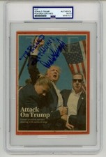 Donald Trump ~ Signed Autographed Assassination Attempt Time Magazine ~ PSA DNA