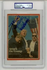 Donald Trump ~ Signed Autographed Assassination Attempt Time Magazine ~ PSA DNA