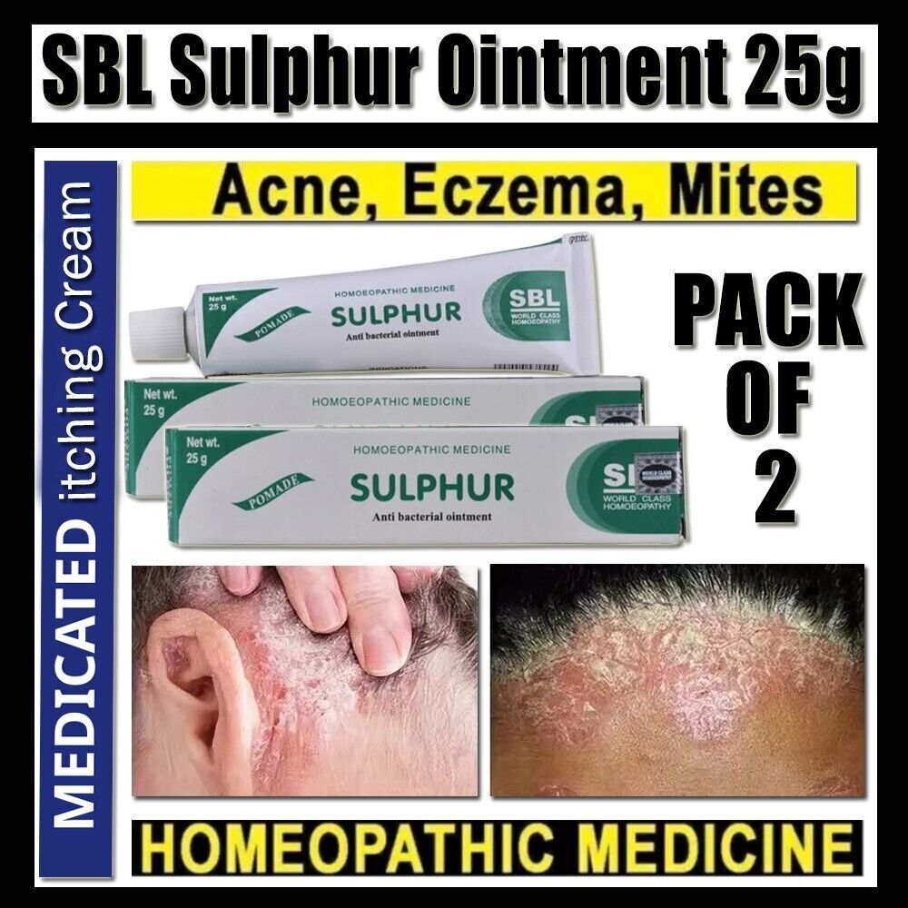 Sulphur 10% Ointment Cream for Blackheads  Acne Spot Treatment for Clear Skin 25