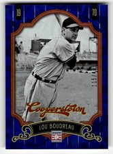 2012 Panini Cooperstown #90 Lou Boudreau Crystal Collection Blue /499