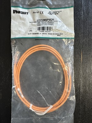 Panduit (UTP28SP5OR) Cat6 Orange Network Patch Cord