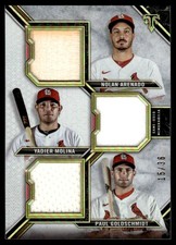 2021 Topps Triple Threads Legends Relic Combo Goldschmidt/Molina/Arenado 15/36